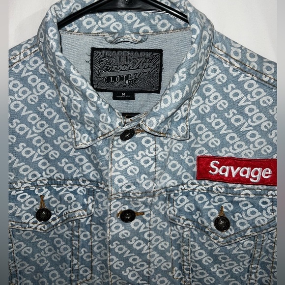 Brooklyn Cloth 1896 Savage Jean Jacket 90’s Style - Picture 2 of 4